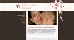 Desktop Screenshot of handsonmommassage.com