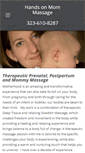 Mobile Screenshot of handsonmommassage.com